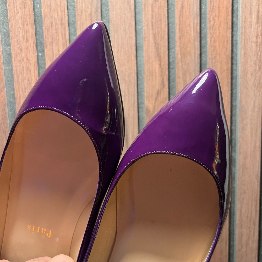 Christian Louboutin Purple Flats - Picture 7 of 11